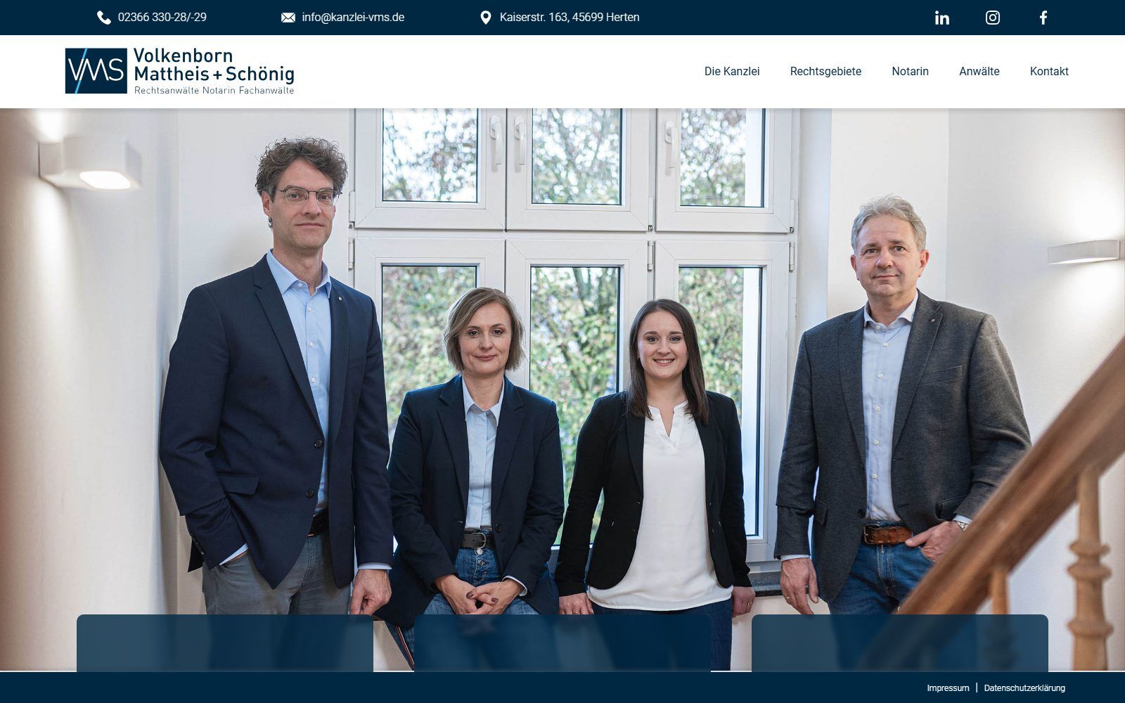 VMS Kanzlei Webseite heute